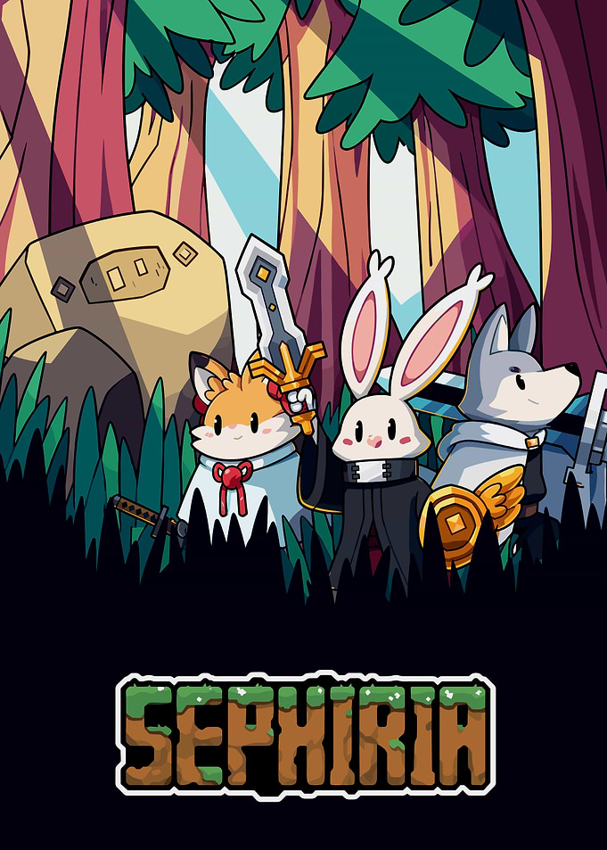 Sephiria Fantasy Adventure Game Poster
