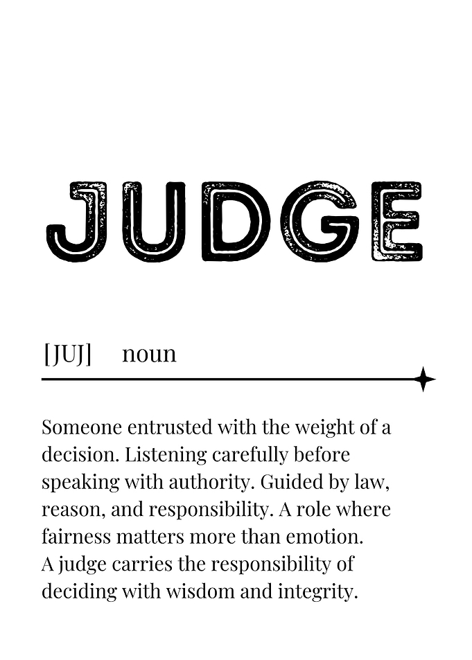 Definition of a Judge