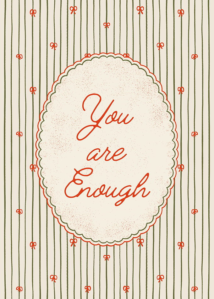 You Are Enough Inspirational Wall Art