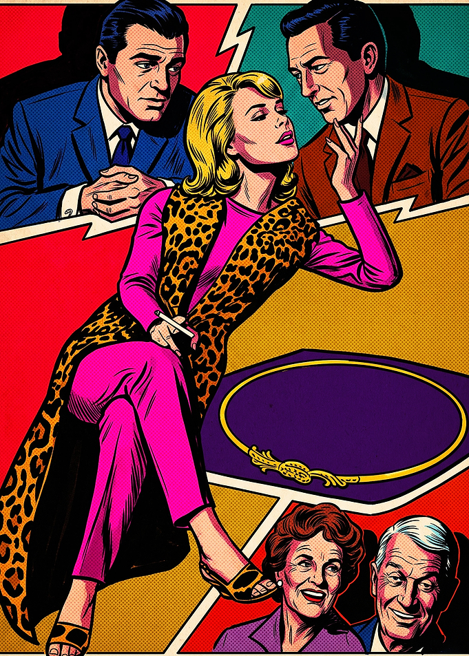 Retro Comic Style Fashion Illustration