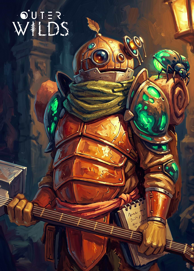 Outer Wilds Hearthian Explorer Art
