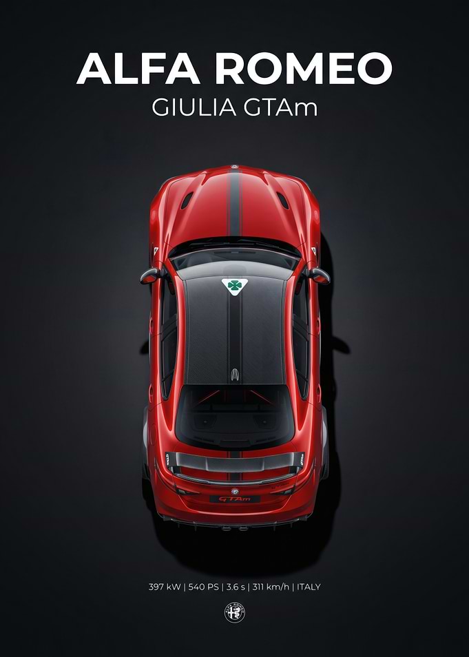 Alfa Romeo Giulia GTAm Poster