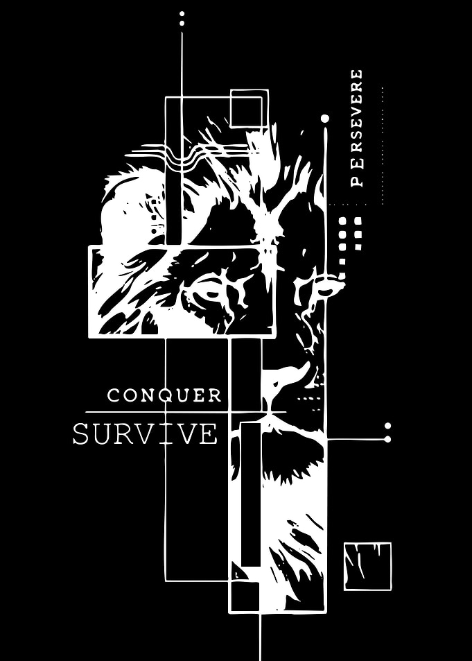 Geometric Lion Graphic Design