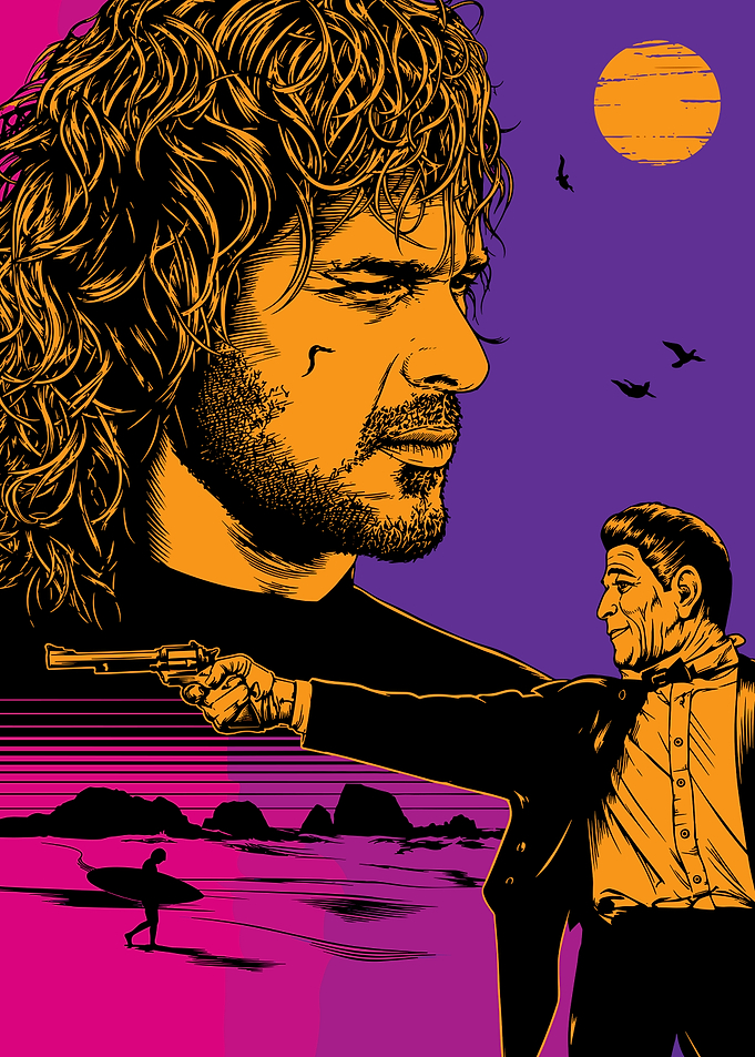 Point Break Reagan Pop Art Poster