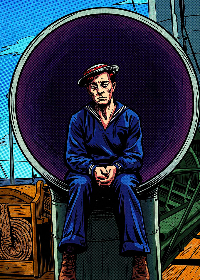 Buster Keaton Sailor Portrait