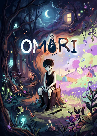 Omori Game Key Art Illustration