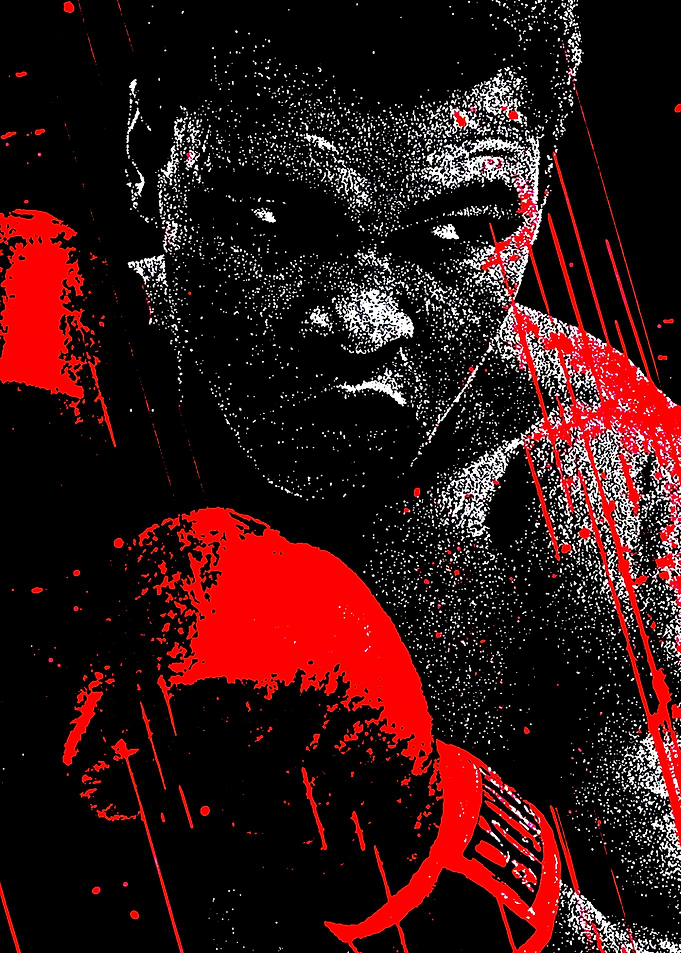 Muhammad Ali Boxing Portrait Art
