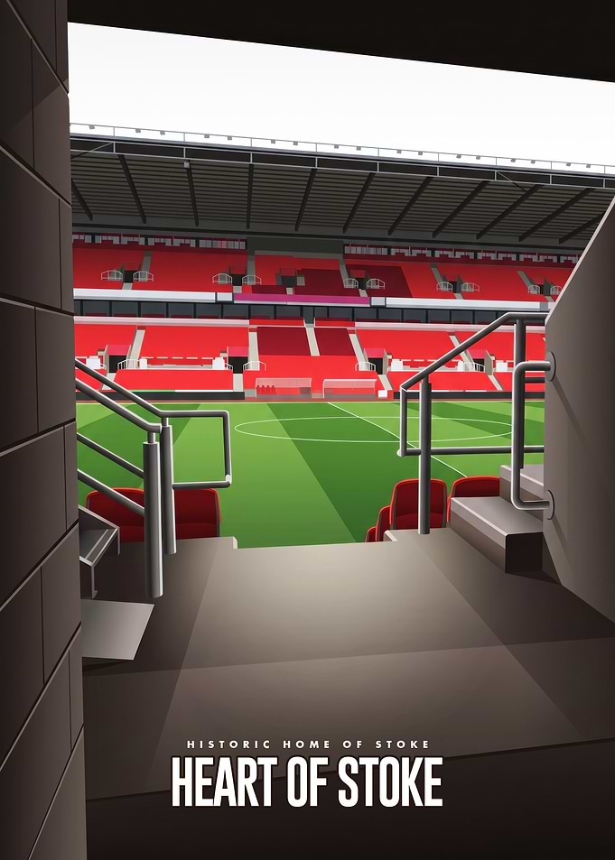 Heart of Stoke Stadium Poster