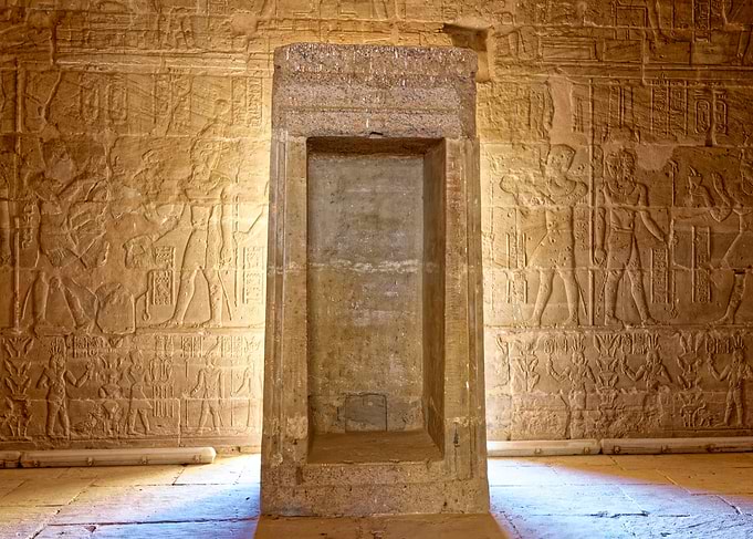 Ancient Egyptian Temple Stone Shrine