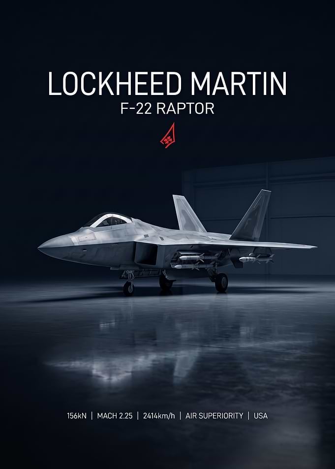 Lockheed Martin F-22 Raptor Poster