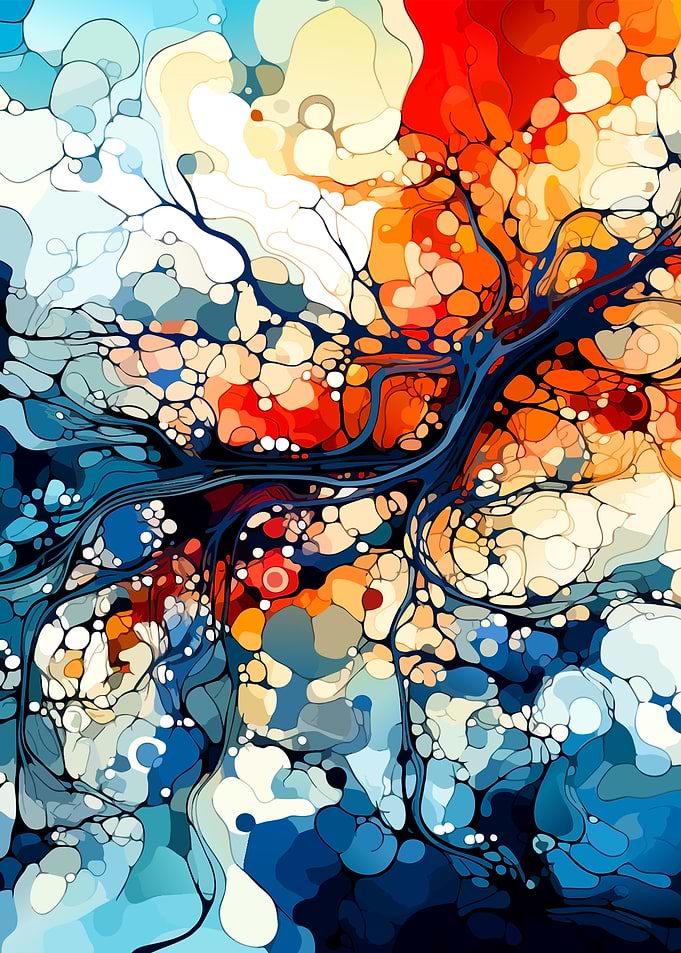 Abstract Fluid Flow Art