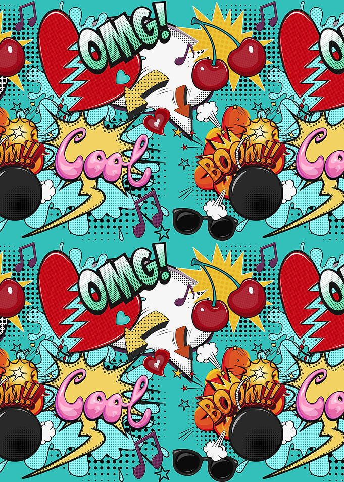 Vibrant Pop Art Comic Pattern