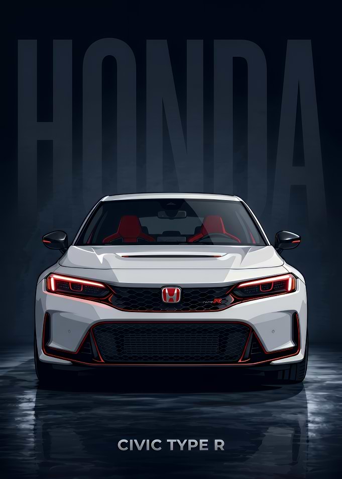 Honda Civic Type R Poster