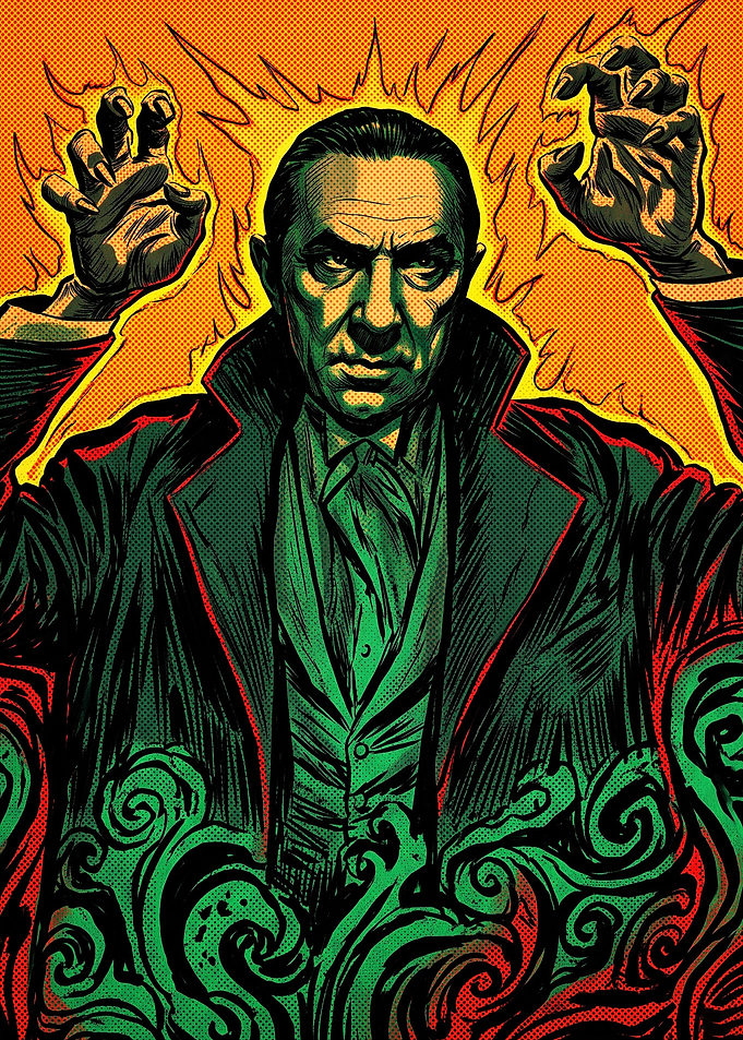 Bela Lugosi Dracula Pop Art Portrait