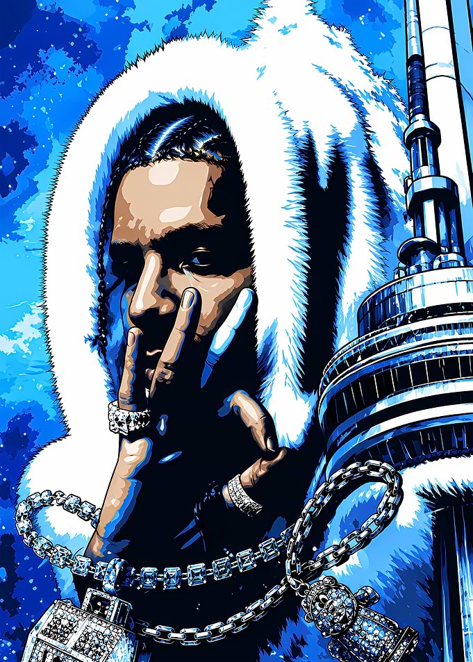 Drake Toronto CN Tower Portrait