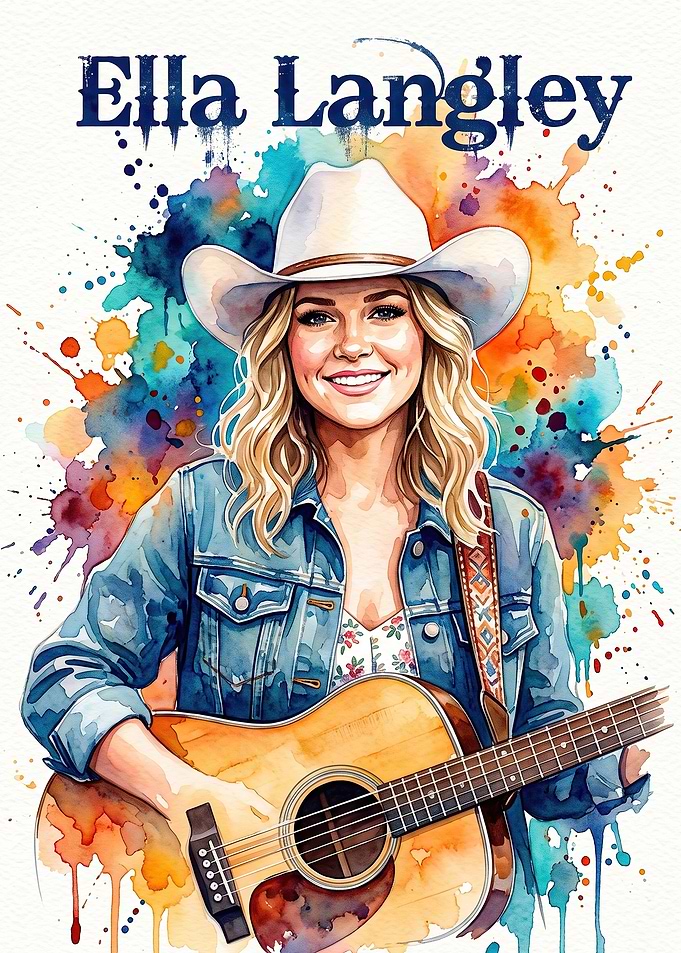 Ella Langley Watercolor Portrait