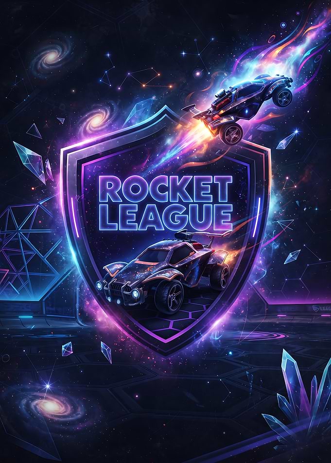Rocket League Cosmic Shield Poster
