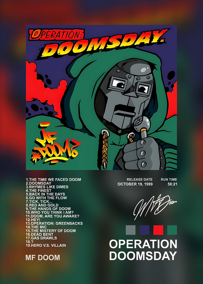 MF DOOM Operation Doomsday Poster