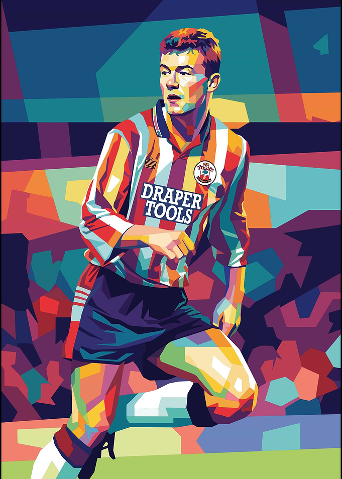 Alan Shearer Southampton Pop Art Portrait