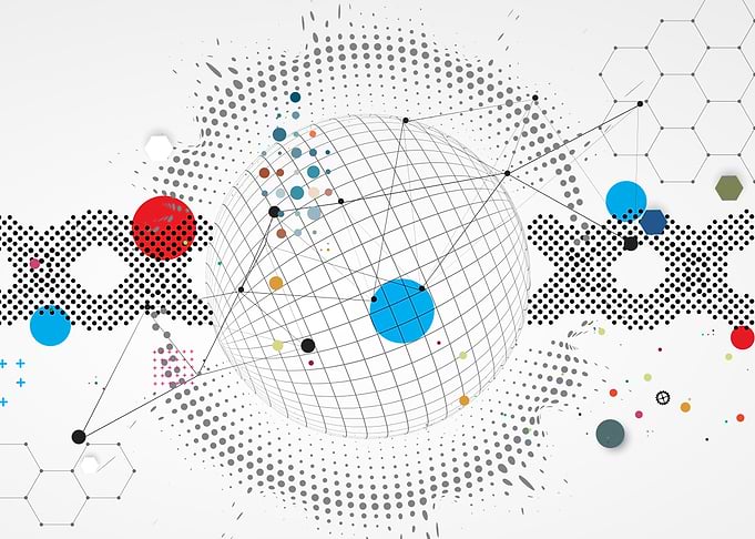 Abstract Science and Technology Graphic