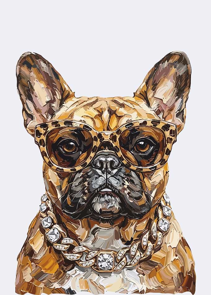 Stylish French Bulldog Portrait