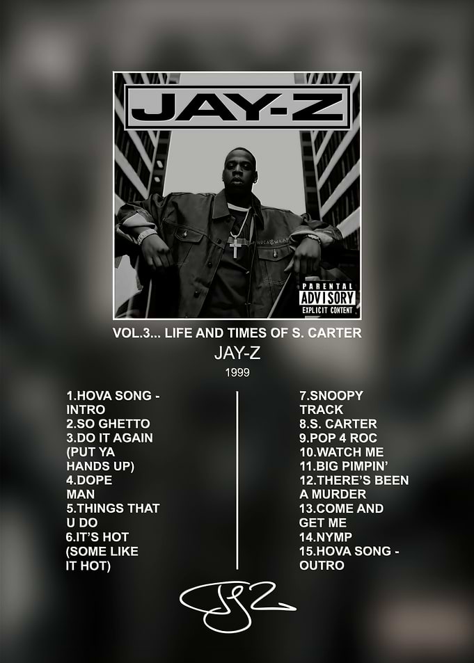 Jay-Z Vol. 3 Album Poster