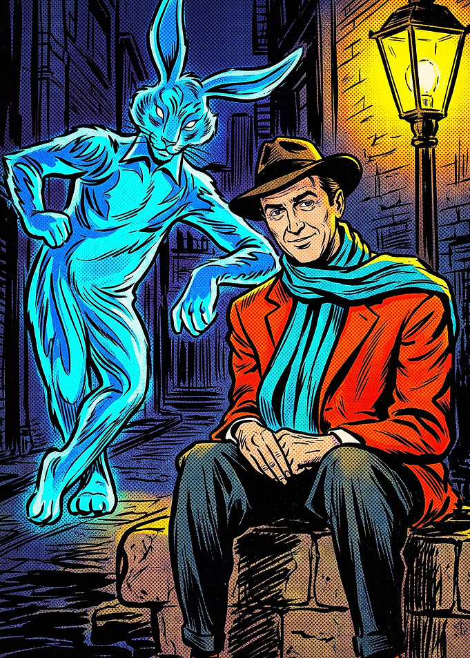 Harvey and Elwood P. Dowd Illustration
