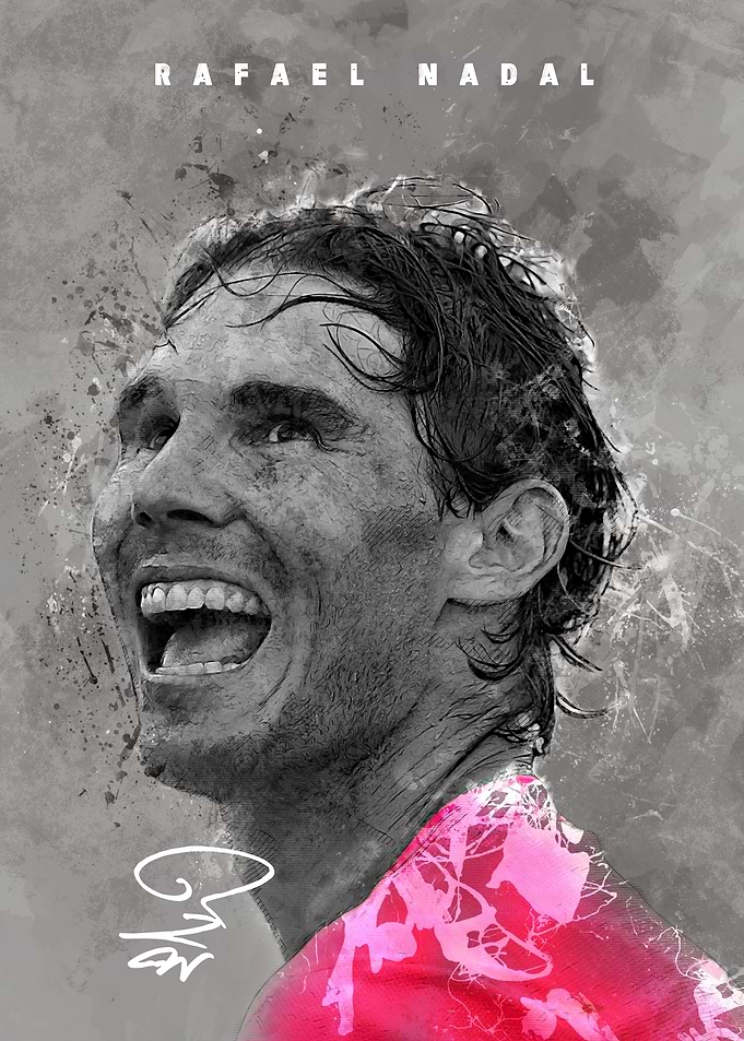 Rafael Nadal Artistic Portrait
