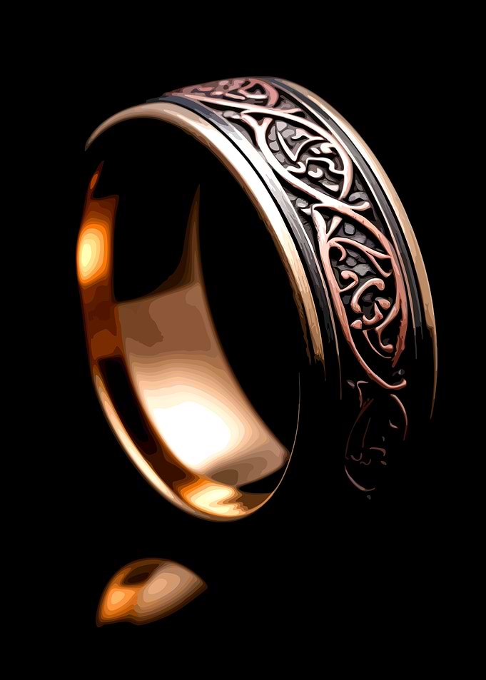 Ornate Celtic Knot Wedding Band