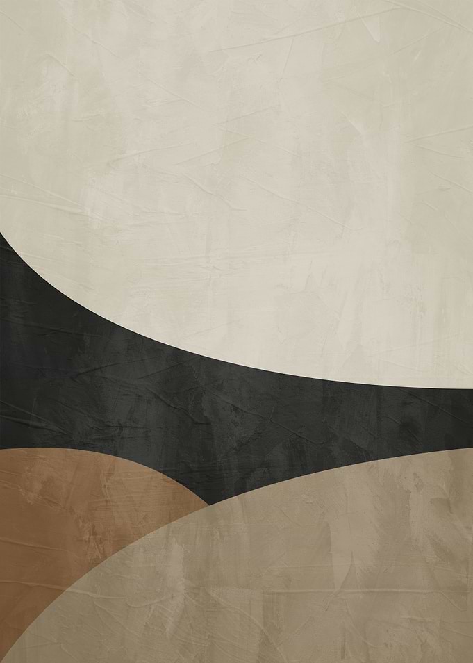 Minimalist Abstract Earth Tone Curves
