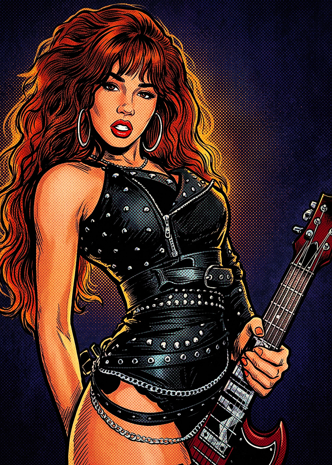 Rock and Roll Redhead Guitarist