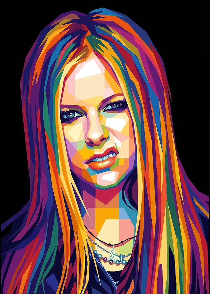 Avril Lavigne Pop Art Portrait
