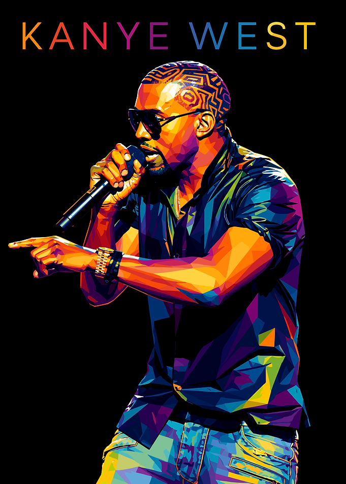 Kanye West Pop Art Portrait