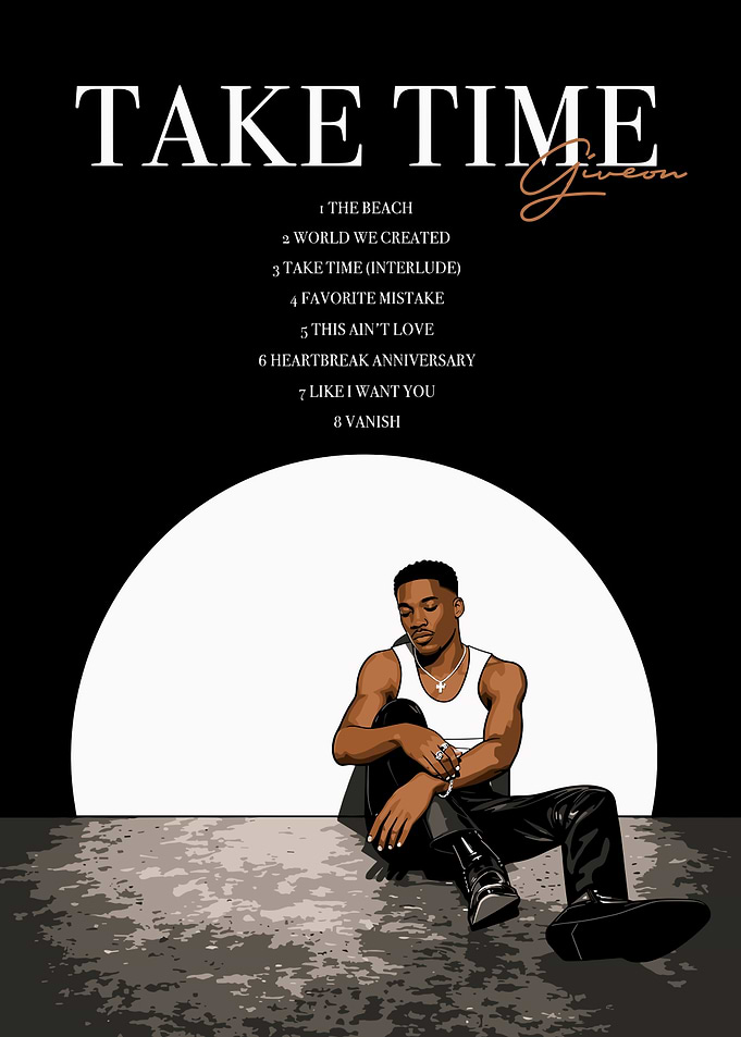 Giveon Take Time Album Poster