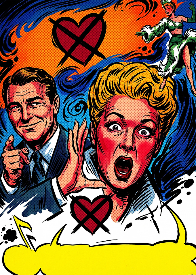 Vintage Comic Style Pop Art Illustration