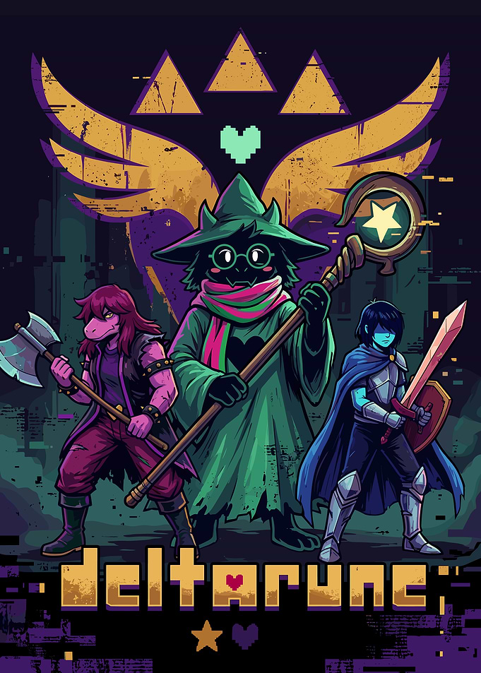 Deltarune Main Trio Art