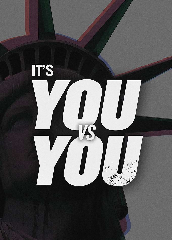It's You vs You Motivational Poster