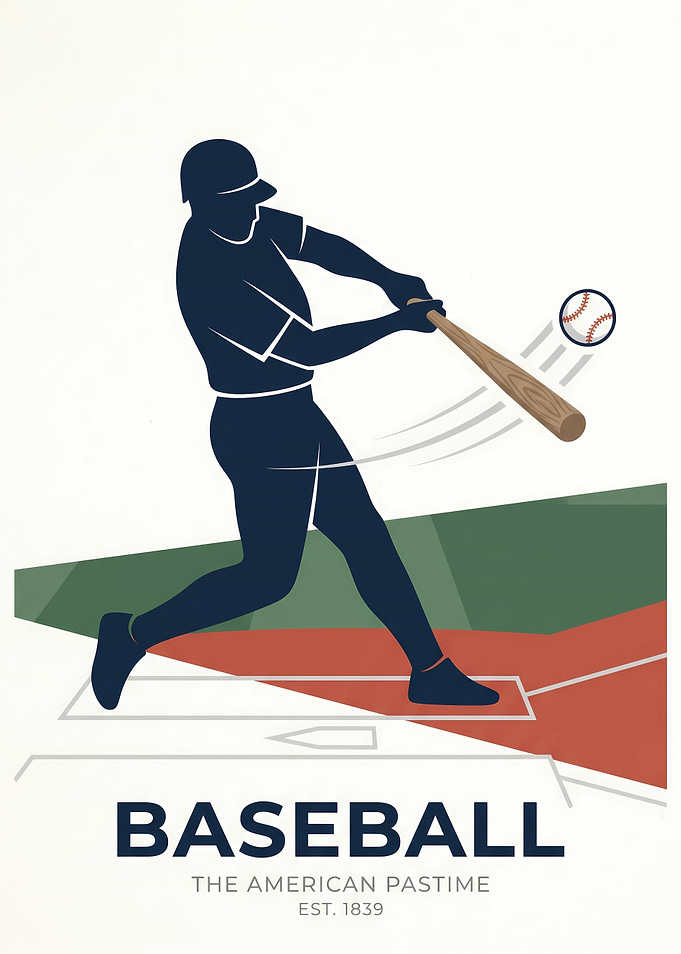 Baseball The American Pastime Poster