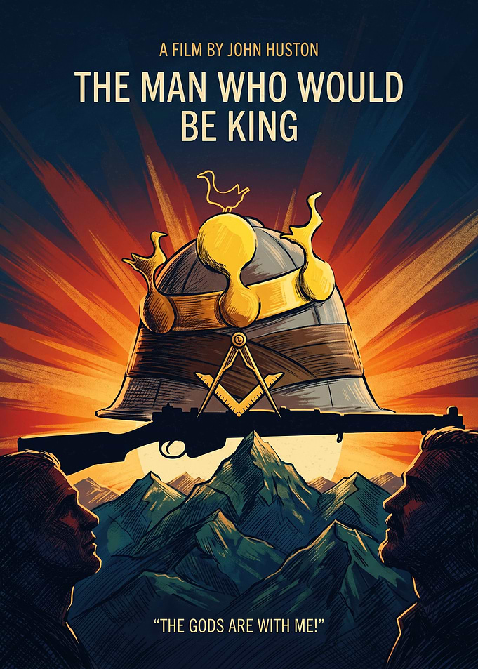 The Man Who Would Be King Movie Adventure Poster