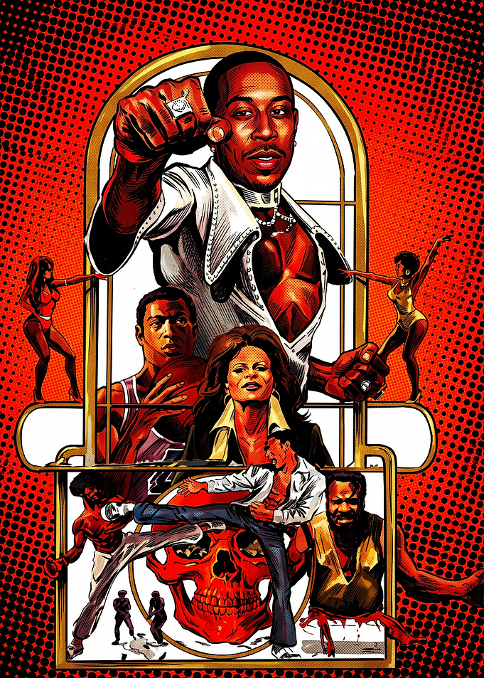 Ludacris Blaxploitation Style Comic Poster