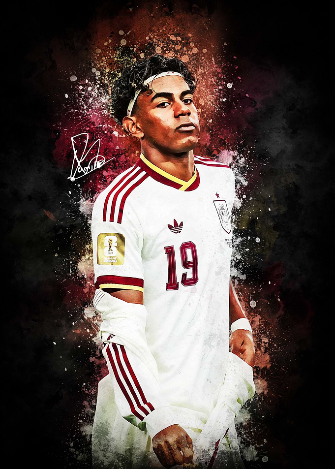 Lamine Yamal Spain Soccer Portrait