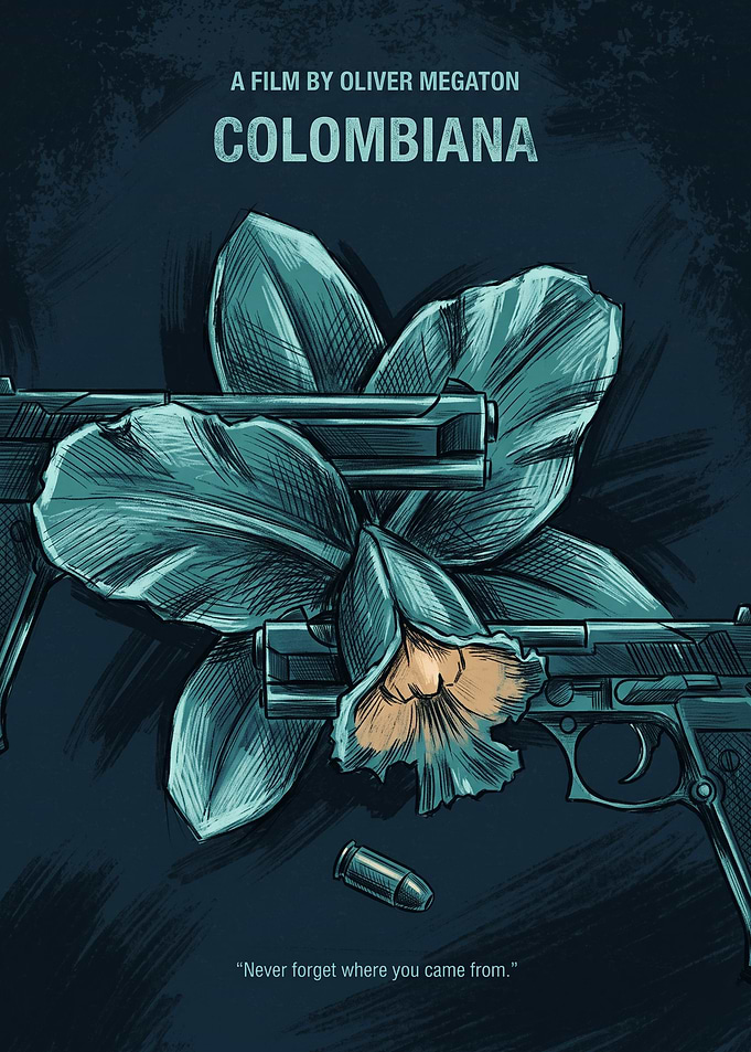 Colombiana Movie Action Thriller Retro Print
