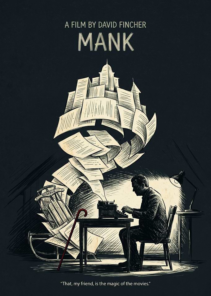 Mank Movie Biographical Drama Minimalist Print