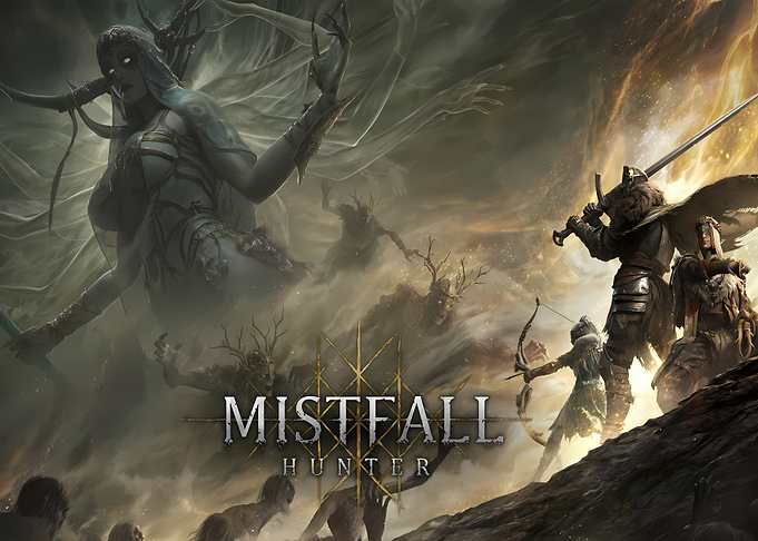 Mistfall Hunter Fantasy Game Poster