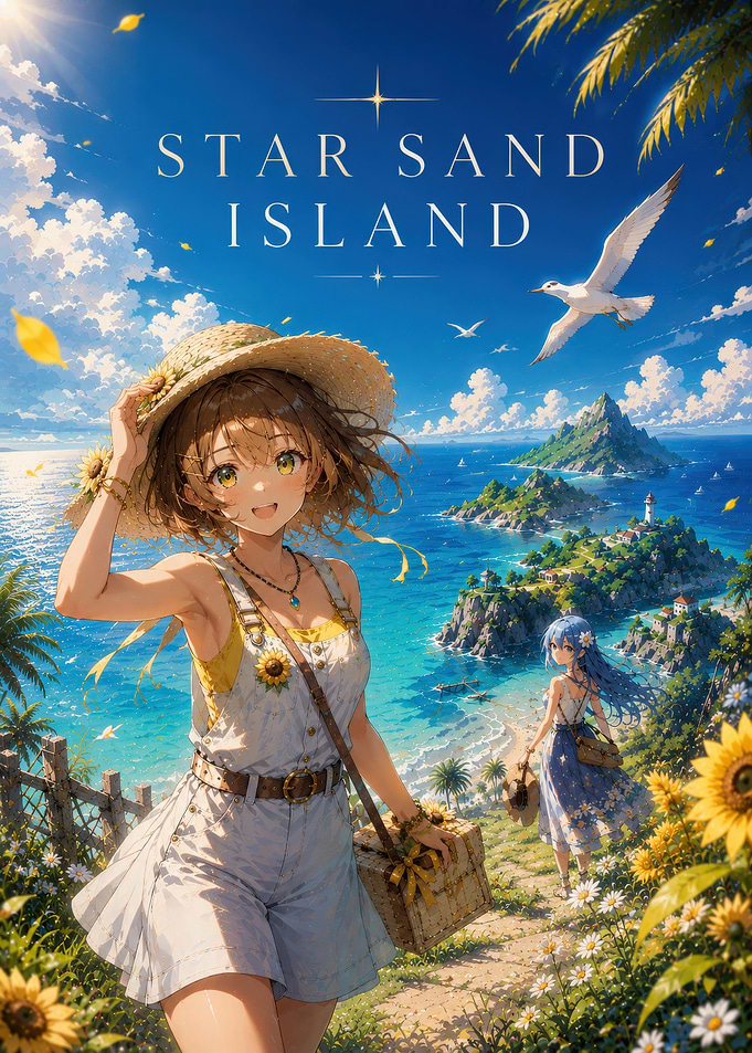 Star Sand Island Anime Summer Scene