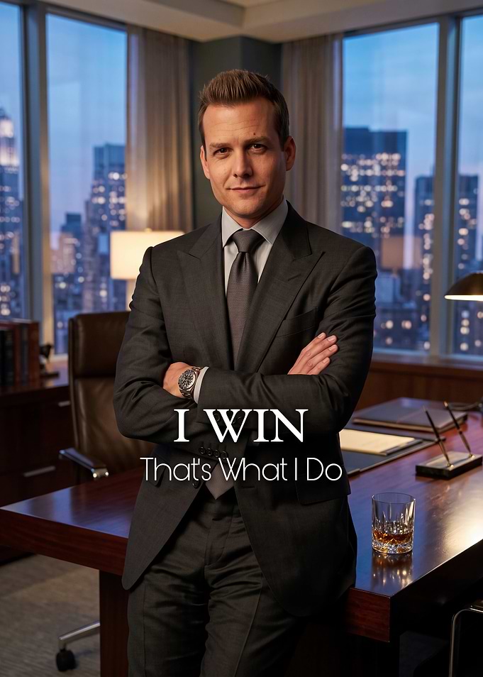 Harvey Specter Suits Inspirational Quote Poster