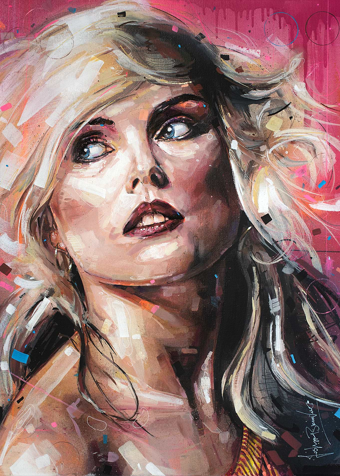 Debbie Harry Blondie Portrait Painting