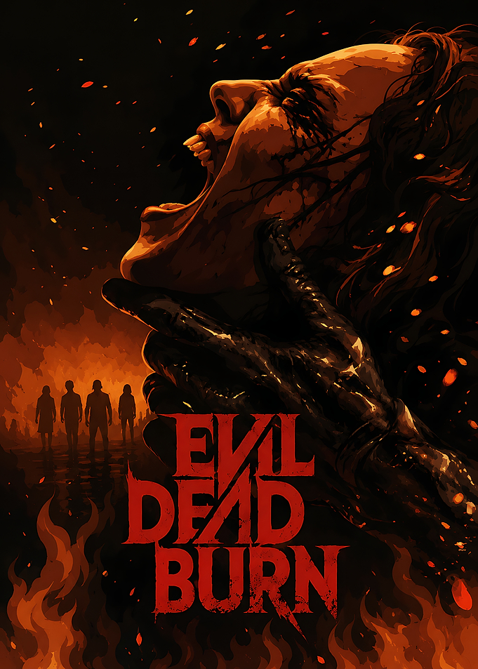Evil Dead Burn Horror Movie Poster