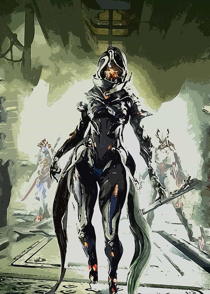 Warframe Digital Art Illustration