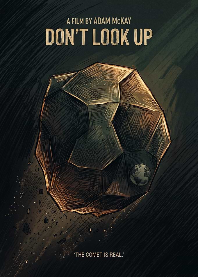 Dont Look Up Movie Sci Fi Satire Vintage Art